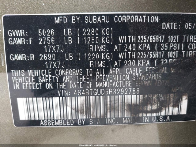Subaru Outback Wilderness 2024 4S4BTGUD5R3292788 Image 9