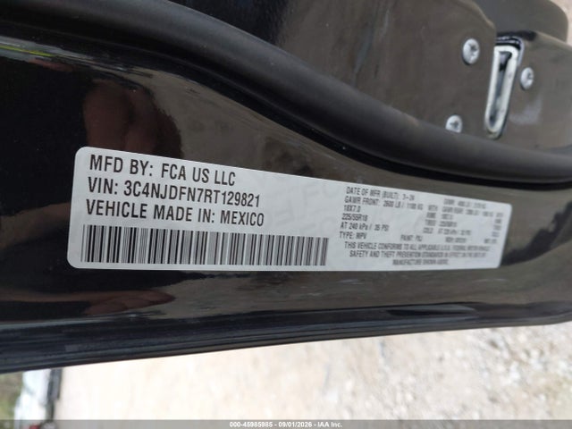 Продаж на аукціоні авто 2024 Jeep Compass Latitude Lux Fwd, vin: 3C4NJDFN7RT129821, номер лоту: 45985985