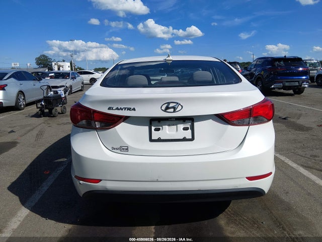 45986026 :رقم المزاد ، 5NPDH4AE1GH752475 vin ، 2016 Hyundai Elantra Se مزاد بيع