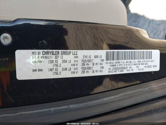 Продажа на аукционе авто 2013 Dodge Grand Caravan Crew, vin: 2C4RDGDG4DR568307, номер лота: 45986186