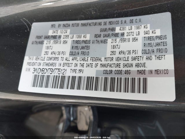 3MVDMBCM7SM775121 Mazda Cx-30 2.5 S Preferred Package