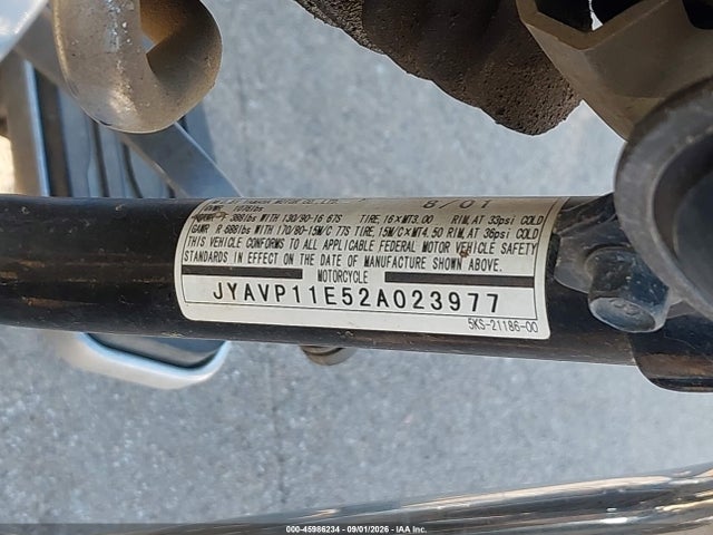Продаж на аукціоні авто 2002 Yamaha Xvs1100 A, vin: JYAVP11E52A023977, номер лоту: 45986234