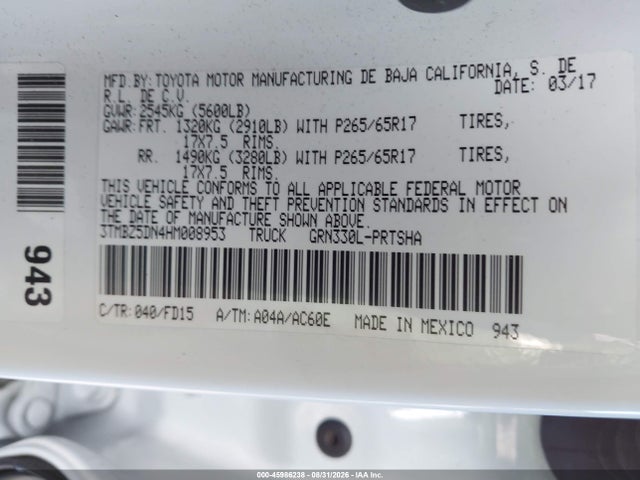 Toyota Tacoma 2017 3TMBZ5DN4HM008953 Image 24