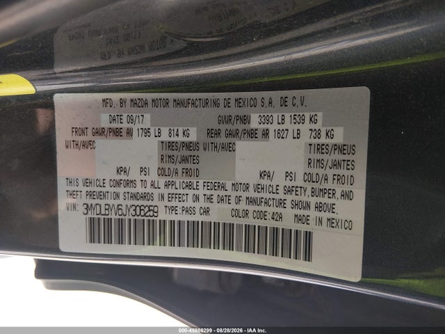 2018 Toyota Yaris Ia მანქანა იყიდება აუქციონზე, vin: 3MYDLBYV6JY306259, აუქციონის ნომერი: 45986299