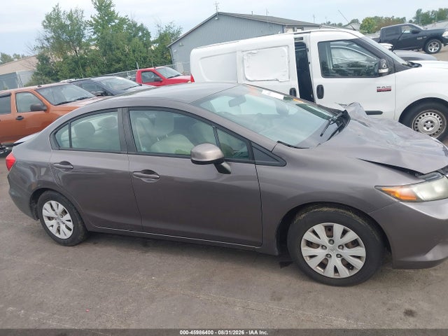 2012 Honda Civic Lx მანქანა იყიდება აუქციონზე, vin: 19XFB2F58CE051163, აუქციონის ნომერი: 45986400