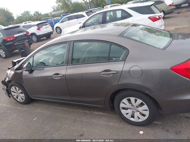 2012 Honda Civic Lx მანქანა იყიდება აუქციონზე, vin: 19XFB2F58CE051163, აუქციონის ნომერი: 45986400