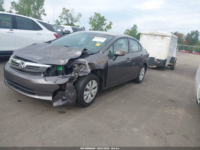 2012 Honda Civic Lx მანქანა იყიდება აუქციონზე, vin: 19XFB2F58CE051163, აუქციონის ნომერი: 45986400