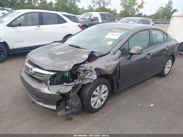 2012 Honda Civic Lx მანქანა იყიდება აუქციონზე, vin: 19XFB2F58CE051163, აუქციონის ნომერი: 45986400