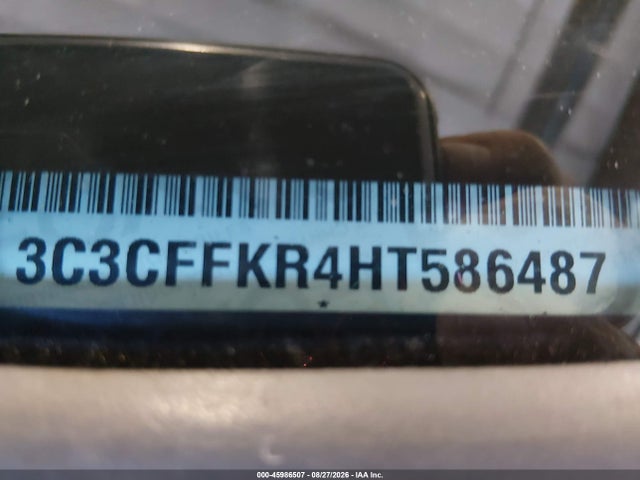45986507 :رقم المزاد ، 3C3CFFKR4HT586487 vin ، 2017 Fiat 500 Pop مزاد بيع