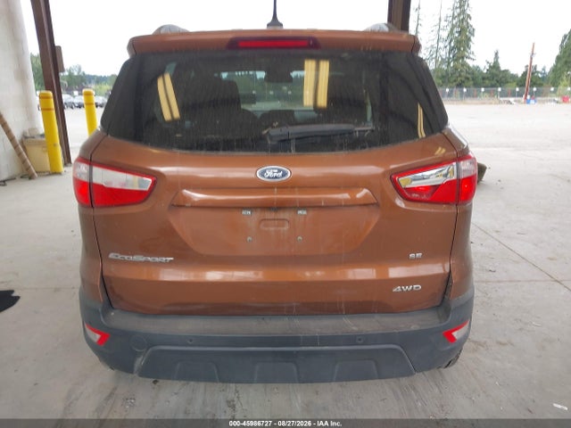 Продажа на аукционе авто 2020 Ford Ecosport Se, vin: MAJ6S3GL4LC365733, номер лота: 45986727