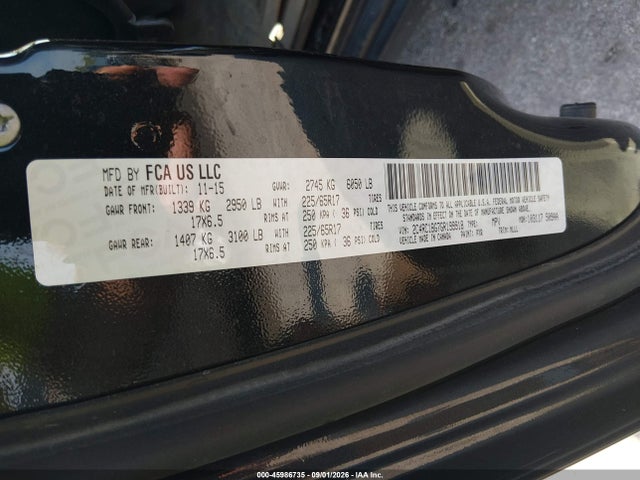 Aukcja sprzedaży 2016 Chrysler Town & Country Touring, vin: 2C4RC1BG7GR199918, numer aukcji: 45986735