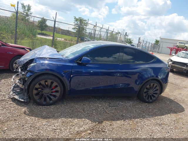 2021 Tesla Model Y Performance Dual Motor All-wheel Drive მანქანა იყიდება აუქციონზე, vin: 5YJYGDEF1MF079091, აუქციონის ნომერი: 45986797