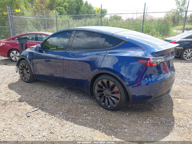 2021 Tesla Model Y Performance Dual Motor All-wheel Drive მანქანა იყიდება აუქციონზე, vin: 5YJYGDEF1MF079091, აუქციონის ნომერი: 45986797