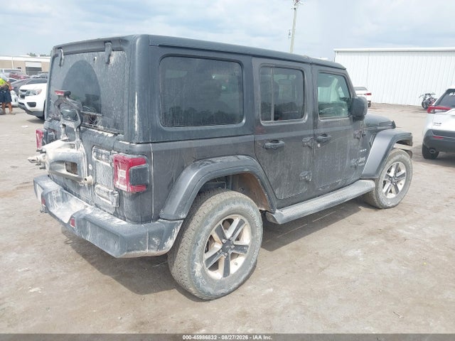 45986832 :رقم المزاد ، 1C4HJXEG8JW156106 vin ، 2018 Jeep Wrangler Unlimited Sahara 4x4 مزاد بيع
