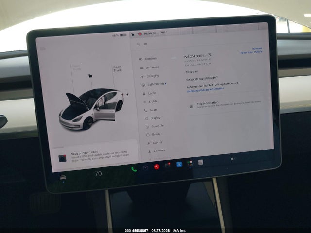 Tesla Model 3 Long Range Dual Motor All-wheel Drive 2020 5YJ3E1EB4LF639860 Image 7