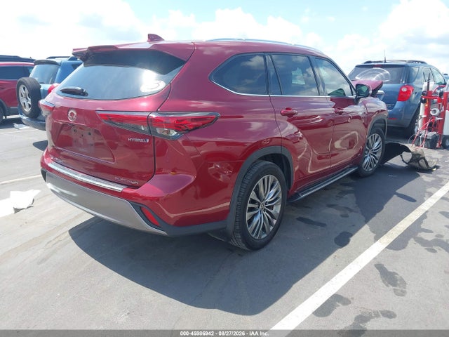 Auction sale of the 2021 Toyota Highlander Hybrid Platinum, vin: 5TDEBRCH9MS043423, lot number: 45986942