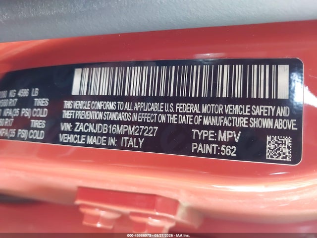 Jeep Renegade Latitude 4x4 2021 ZACNJDB16MPM27227 Image 9