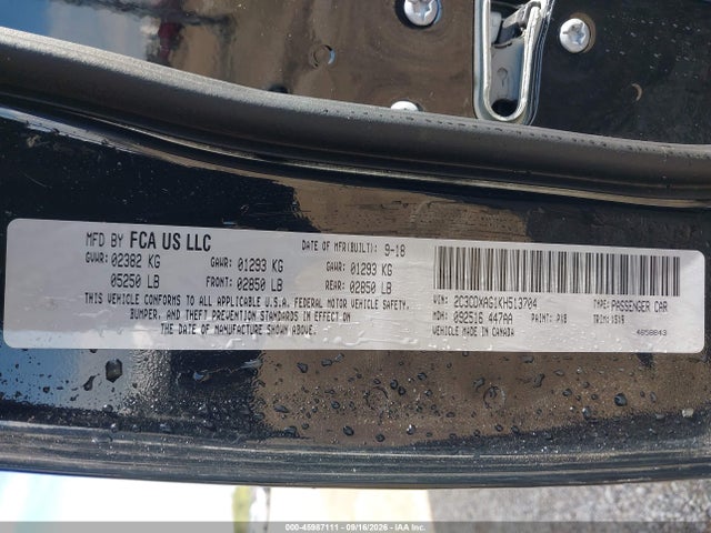 Aukcja sprzedaży 2019 Dodge Charger Police Rwd, vin: 2C3CDXAG1KH513704, numer aukcji: 45987111