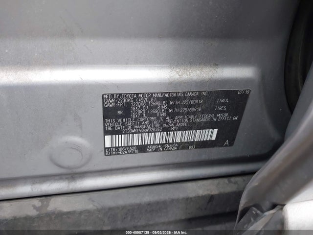 2T3DWRFV0KW026362 Toyota Rav4 Hybrid Limited