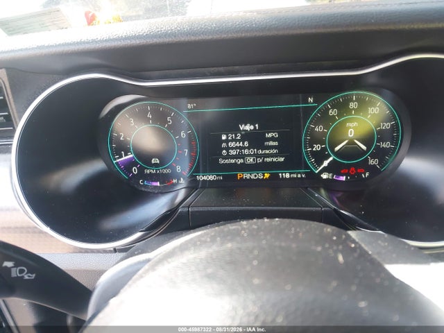 2019 Ford Mustang Ecoboost Premium მანქანა იყიდება აუქციონზე, vin: 1FA6P8TH6K5124663, აუქციონის ნომერი: 45987322