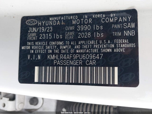 Продажа на аукционе авто 2023 Hyundai Elantra N Line, vin: KMHLR4AF9PU609647, номер лота: 45987438