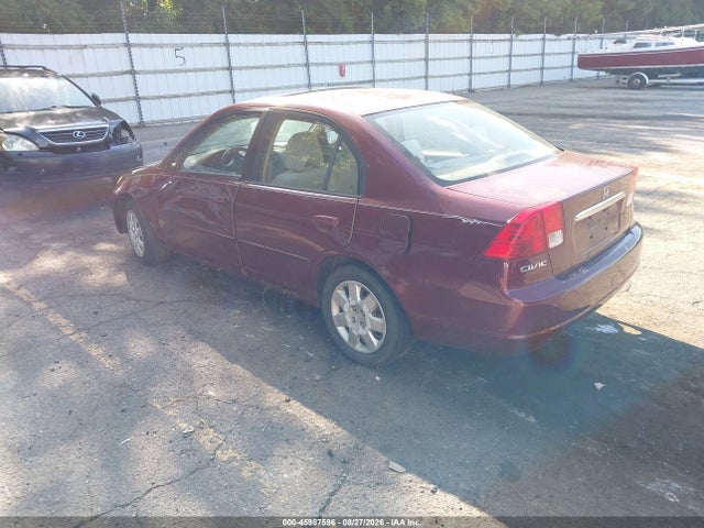 45987596 :رقم المزاد ، 2HGES26733H575467 vin ، 2003 Honda Civic Ex مزاد بيع