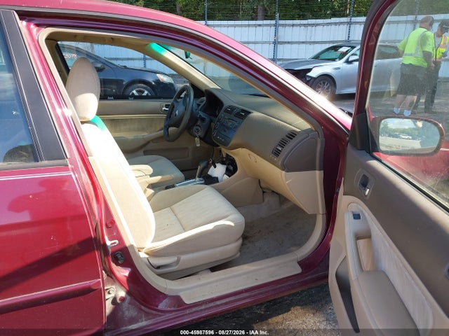 45987596 :رقم المزاد ، 2HGES26733H575467 vin ، 2003 Honda Civic Ex مزاد بيع