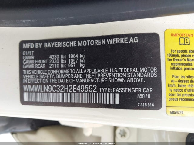 Mini Clubman Cooper S 2017 WMWLN9C32H2E49592 Image 9