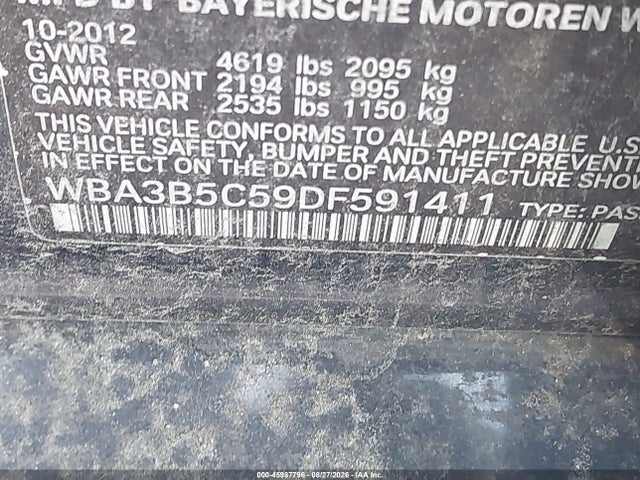Продаж на аукціоні авто 2013 Bmw 328i Xdrive, vin: WBA3B5C59DF591411, номер лоту: 45987796