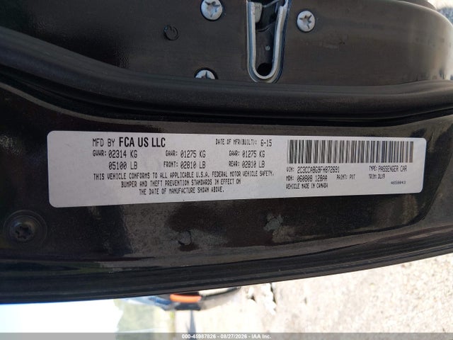 Aukcja sprzedaży 2015 Chrysler 300 300s, vin: 2C3CCABG9FH872691, numer aukcji: 45987826