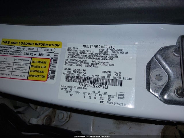 45988474 :رقم المزاد ، 3FA6P0HD2FR225483 vin ، 2015 Ford Fusion Se مزاد بيع