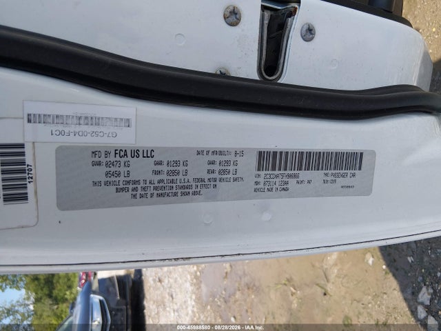 Продаж на аукціоні авто 2015 Dodge Charger Police, vin: 2C3CDXAT5FH906866, номер лоту: 45988580