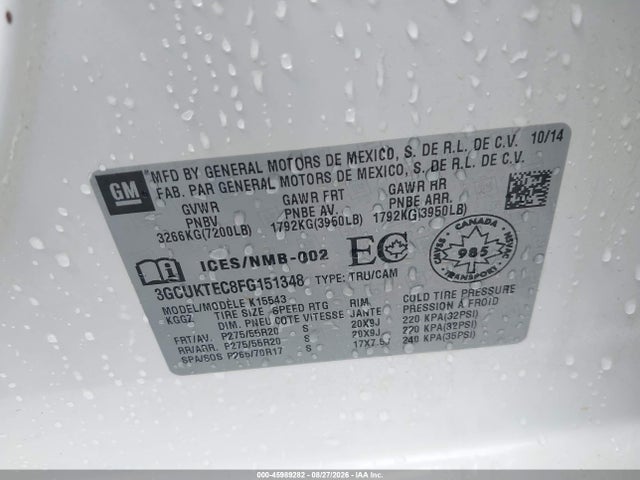 3GCUKTEC8FG151348 Chevrolet Silverado 1500 High Country