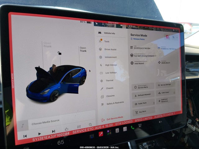 Aukcja sprzedaży 2018 Tesla Model 3 Long Range/mid Range, vin: 5YJ3E1EA3JF160284, numer aukcji: 45989635
