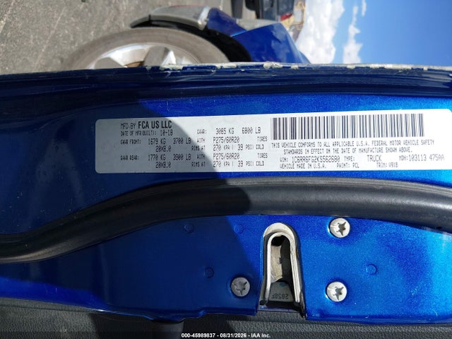 Продажа на аукционе авто 2019 Ram 1500 Classic Tradesman  4x2 6'4 Box, vin: 1C6RR6FG2KS562680, номер лота: 45989837