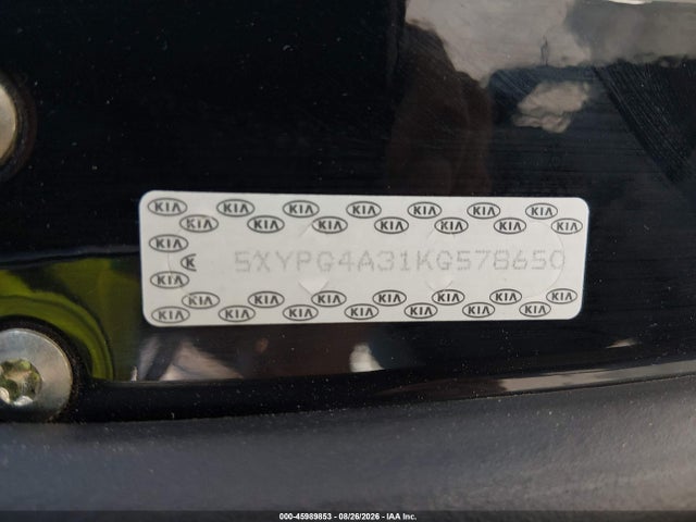 2019 Kia Sorento 2.4l L მანქანა იყიდება აუქციონზე, vin: 5XYPG4A31KG578650, აუქციონის ნომერი: 45989853