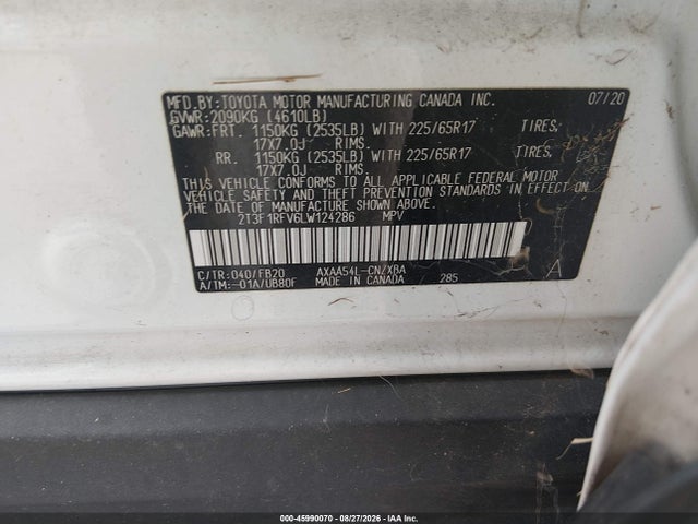 Toyota RAV4 LE 2020 2T3F1RFV6LW124286 Image 9