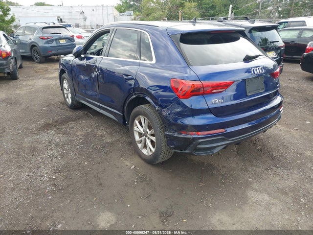 Продаж на аукціоні авто 2022 Audi Q3 Premium 45 Tfsi S Line Quattro Tiptronic, vin: WA1DECF34N1026361, номер лоту: 45990247