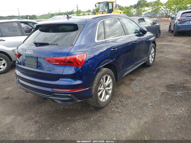 Продаж на аукціоні авто 2022 Audi Q3 Premium 45 Tfsi S Line Quattro Tiptronic, vin: WA1DECF34N1026361, номер лоту: 45990247