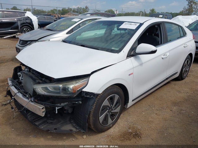 2018 Hyundai Ioniq Hybrid Sel მანქანა იყიდება აუქციონზე, vin: KMHC75LC7JU090393, აუქციონის ნომერი: 45990328