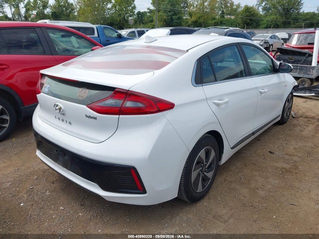 2018 Hyundai Ioniq Hybrid Sel მანქანა იყიდება აუქციონზე, vin: KMHC75LC7JU090393, აუქციონის ნომერი: 45990328