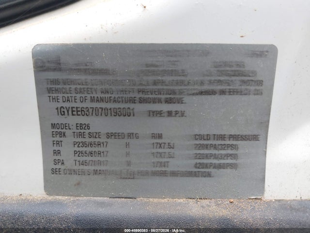 Продажа на аукционе авто 2007 Cadillac Srx V6, vin: 1GYEE637070193001, номер лота: 45990383