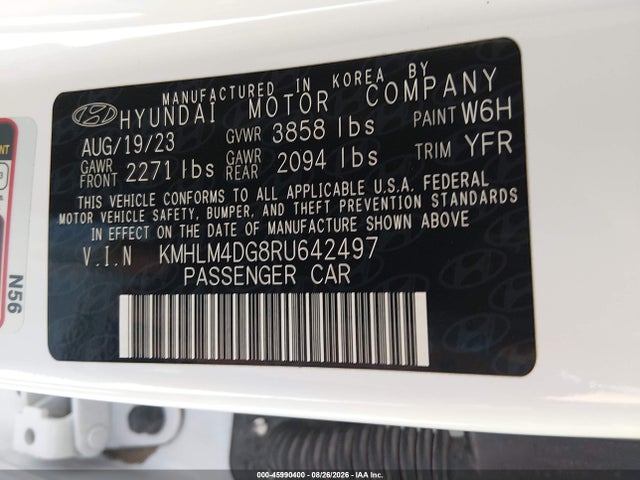 Hyundai ELANTRA SEL 2024 KMHLM4DG8RU642497 Image 9