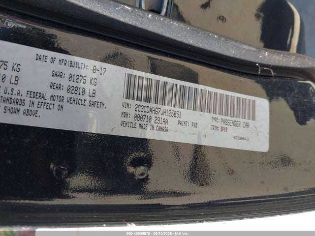 Dodge Charger Sxt Plus Rwd 2018 2C3CDXHG7JH125851 Image 9