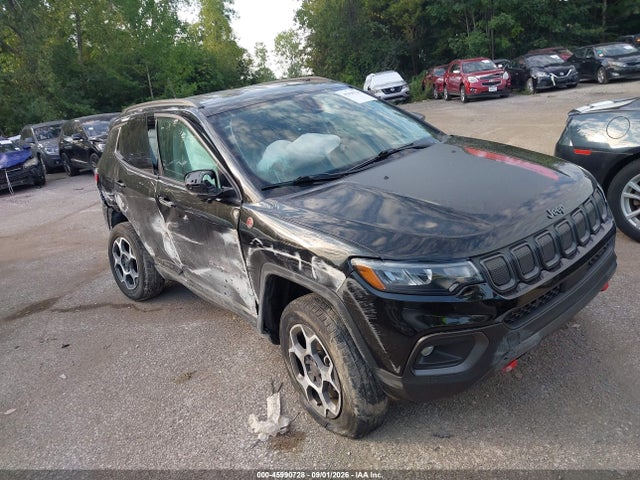 Aukcja sprzedaży 2022 Jeep Compass Trailhawk 4x4, vin: 3C4NJDDB3NT111271, numer aukcji: 45990728