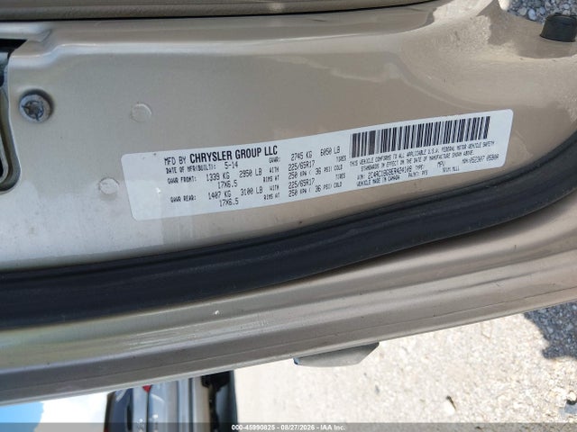 Aukcja sprzedaży 2014 Chrysler Town & Country Touring, vin: 2C4RC1BG9ER424109, numer aukcji: 45990825