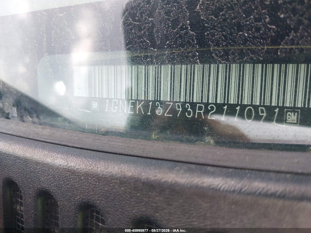 Aukcja sprzedaży 2003 Chevrolet Tahoe Lt, vin: 1GNEK13Z93R211091, numer aukcji: 45990977