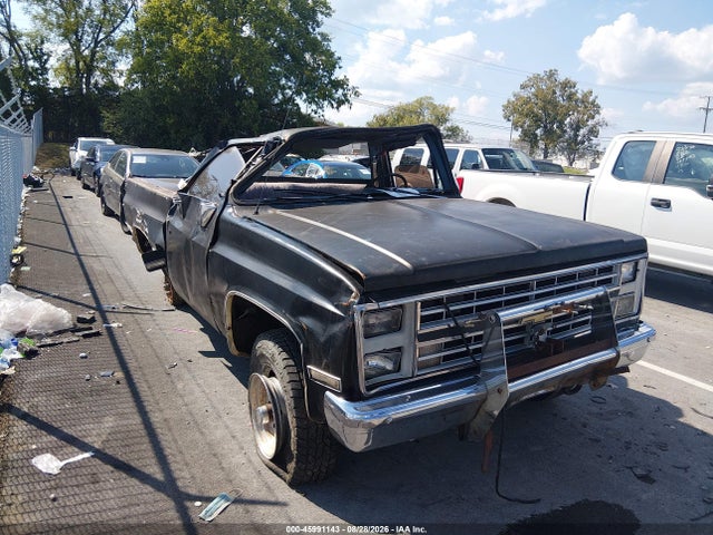 1986 Chevrolet K10 მანქანა იყიდება აუქციონზე, vin: 1GCEK14H3GF378259, აუქციონის ნომერი: 45991143