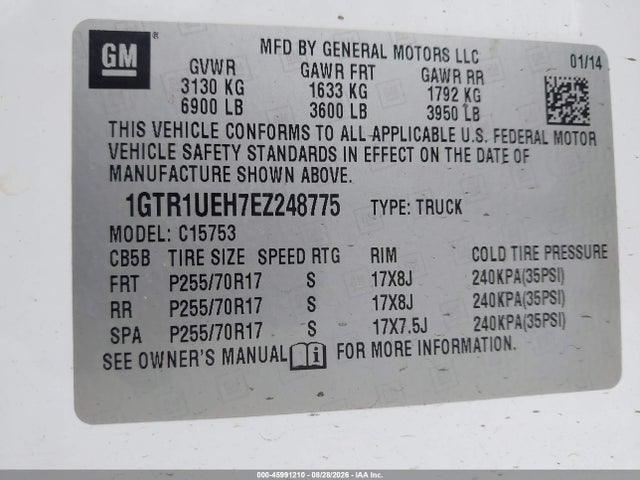 GMC Sierra 1500 Sle 2014 1GTR1UEH7EZ248775 Image 9