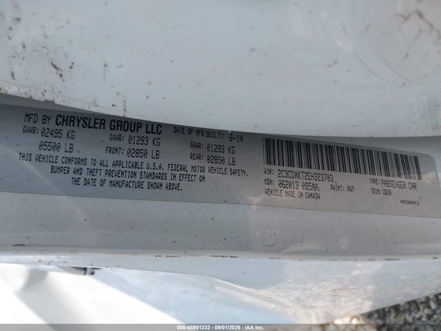 Продаж на аукціоні авто 2014 Dodge Charger Police, vin: 2C3CDXKT2EH323703, номер лоту: 45991232